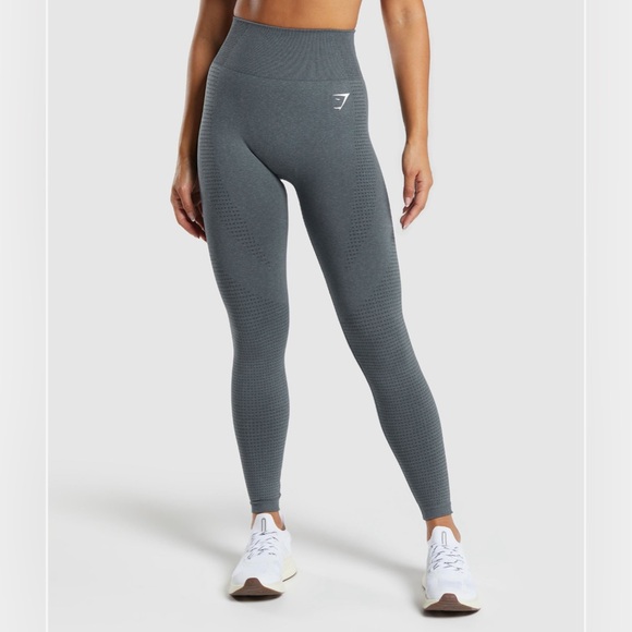 Gymshark Pants - Grey Gym Shark Vital Seamless 2.0 Leggings small